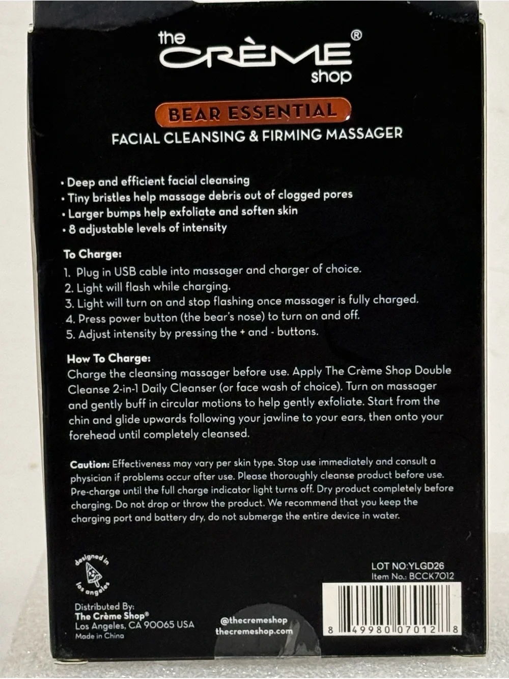 the Crème Shop Bear Facial Cleansing & Firming Massager - Pink NWT Gift Beauty